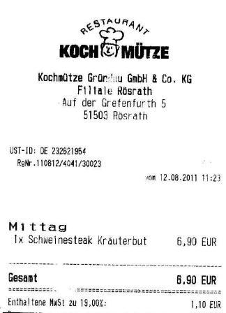 euvs Hffner Kochmtze Restaurant